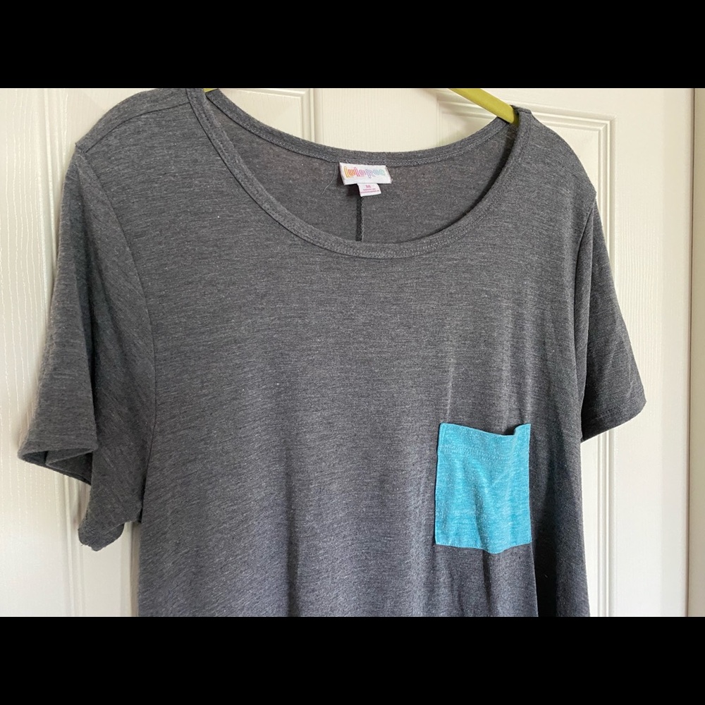 Lularoe Medium Carly Dress - teal pocket